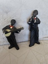 3 figurines jazz musiciens