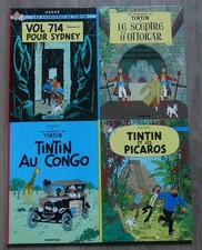 LOT 4 ALBUMS TINTIN