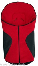 Chancelière Noir et Rouge pour Babycoque Creatis, Streety, Pebble, Cabrio Fix