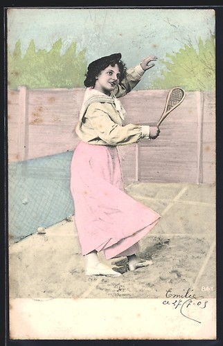 Carte postale femme jupe - carte, en