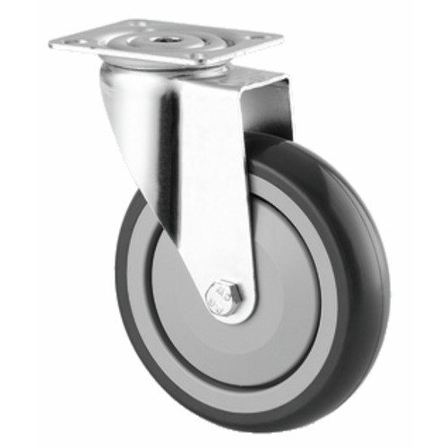 Roulette pivotante sur platine