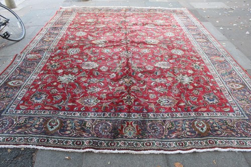 Tapis oriental vintage fait - vintage,