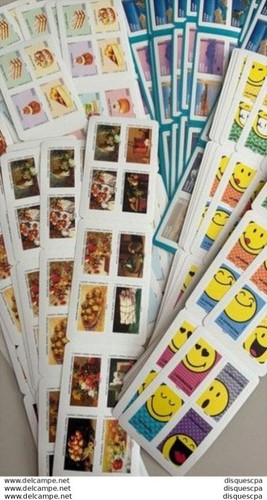Lot carnets 12 timbres - carnets,