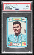 1971 Panini Olympia 1896-1972 Stickers Cassius Clay Jr Muhammad Ali #208 PSA 2