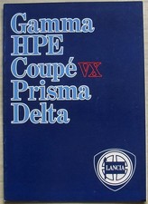LANCIA RANGE Car Sales Brochure c1983 Gamma HPE Coupe VX PRIMSA Delta