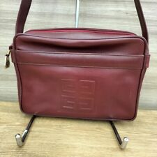 Sac GIVENCHY Shoulder Bag 4G Logo Embossed Wine Red Horizontal Simple Women's
