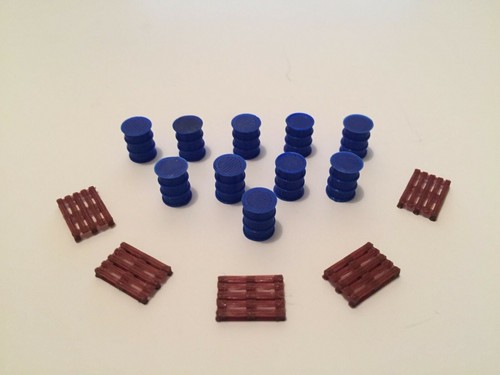 Lot fûts bleus de - fûts,