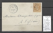 France -Carte Ballon Monté - LES ETATS UNIS -27/09/1870 pour Vif ( Isere)