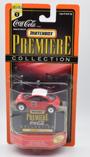 Matchbox Superfast VW Volkswagen Beetle red. rubber tires. Premiere Coca Cola