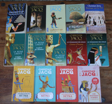 CHRISITAN JACQ - LOT DE 14 LIVRES - POCKET - LA REINE LIBERTE - 1998-2020 - TBE