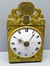 -MOUVEMENT MENSUEL PENDULE COMTOISE 1 MOIS début XIXe 30 JOURS fonction réveil