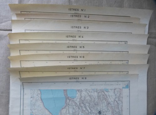 Ign lot 8 cartes - de, istres