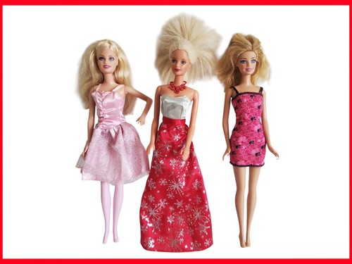 Barbie mattel lot de 3 - lot,