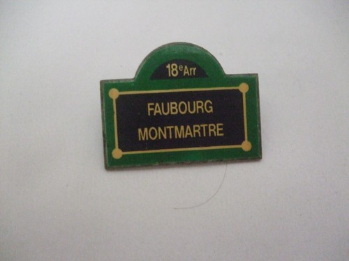 Pins plaque rue paris faubourg - rue,