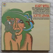 Coffret - Disques vinyles 33 Tours KURT WEILL, Berlin theatre songs, LOTTE LENYA