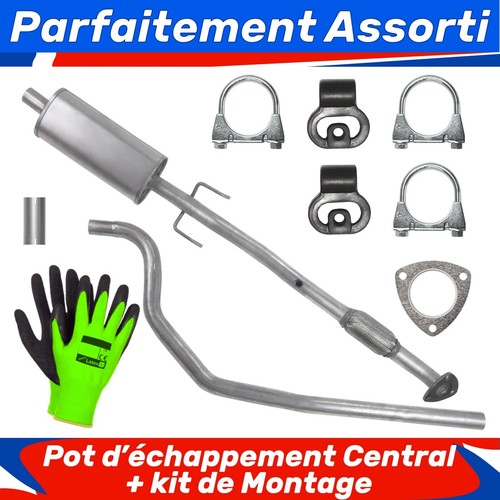 Pot échappement central - pot,