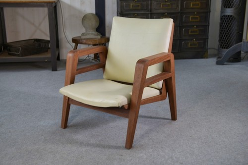 Fauteuil moderniste acajou - en,