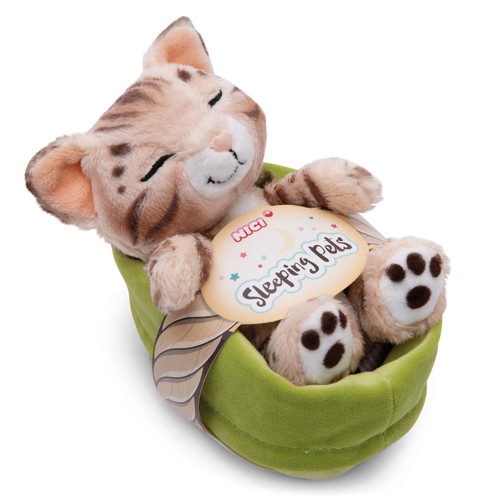 Peluche chat bengal 12cm - bengal,