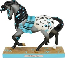Enesco The Trail Of Peint Poneys la Vivante Pierre Cheval Figurine #6016953
