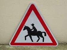 ROAD SIGN ATTENTION HORSE stable equestrian center equestrian horse riding 