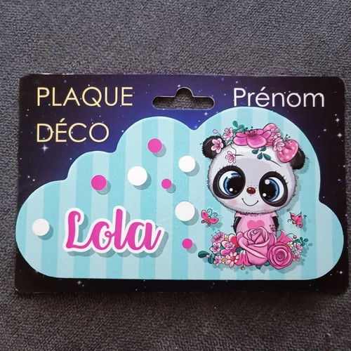 Lola plaque adhésive prénom - lola,
