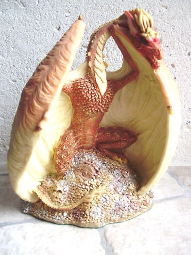 Figurine résine dragon - figurine, résine: