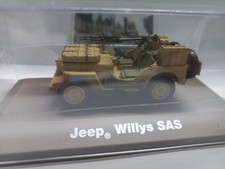Solido, 1/43, Jeep Willys SAS Commando Anglais, Afrique Nord, US WW2, Neuf, (8)