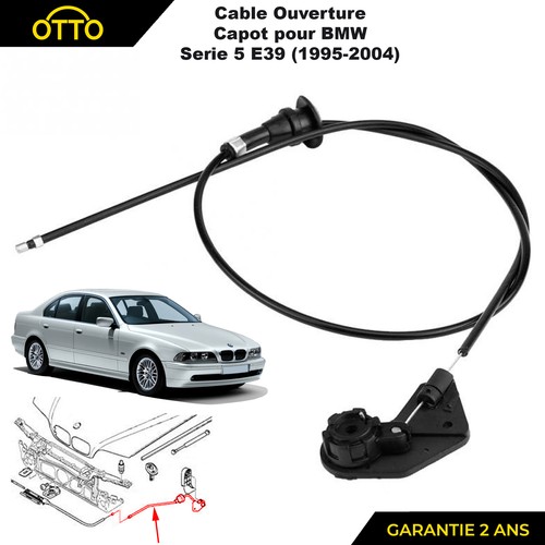 Cable ouverture capot bmw - cable, du