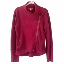 Beyond Threads Chopper Alpaca Moto Zip Cardigan Sweater size M