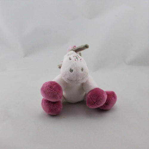 Doudou poney cheval rose