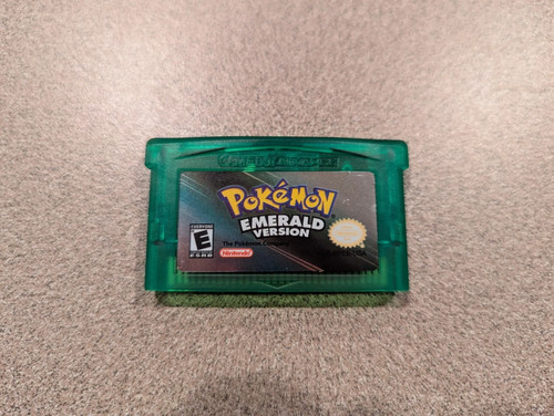 Pokémon emerald gba cartridge - gba,