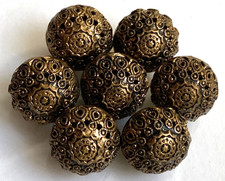 Lot de 7 boutons vintage 14 mm