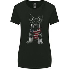Berger Allemand En USA Écharpe Chien-Loup Chien Femmes Plus Large Coupe T-Shirt