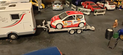 Remorque porte voiture - porte, 1/43