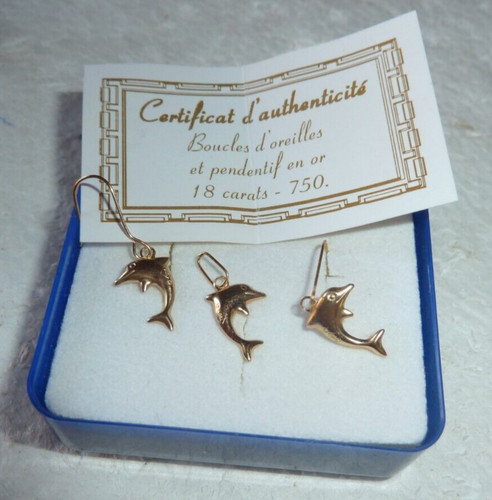 Parure dauphin 18 carats - en, or