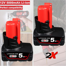 2x Pour Milwaukee M12B6 XC