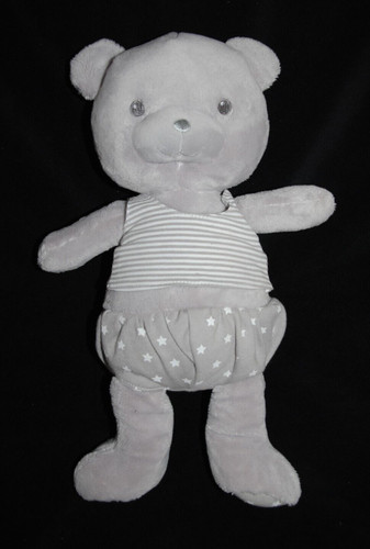 Peluche doudou ours - , gris