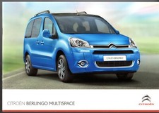 Citroen Berlingo Multispace 2012-2014 UK Market Sales Brochure VT VTR XTR