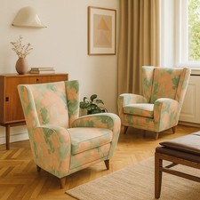 Fauteuils Bergère Vintage en