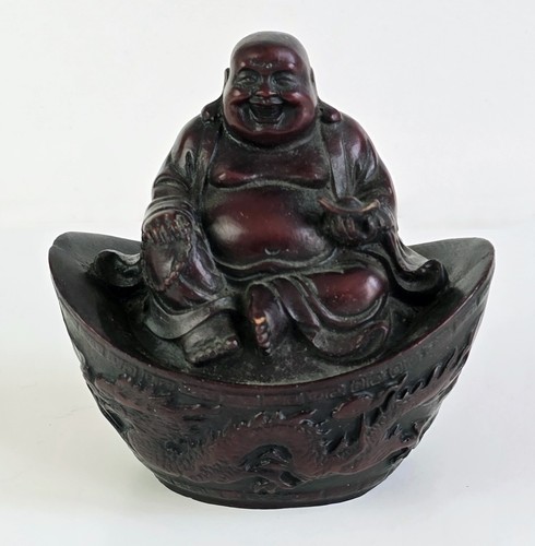 Bouddha rieur sur trône - bouddha,