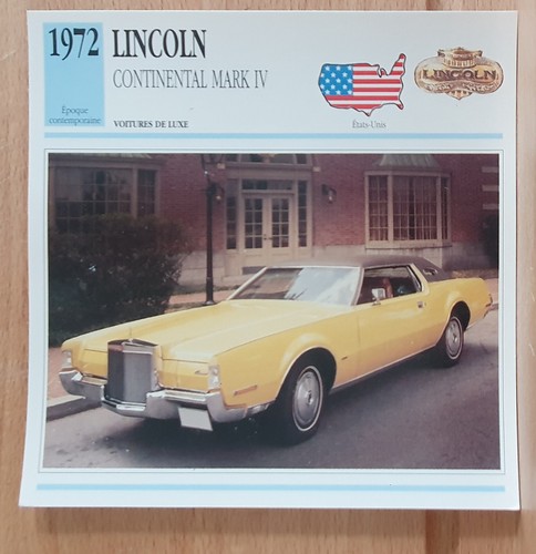 Lincoln continental mark - mark, iv