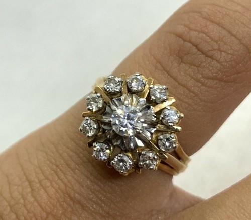 Bague marguerite jaune - en, or