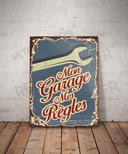 Plaque métal vintage citation