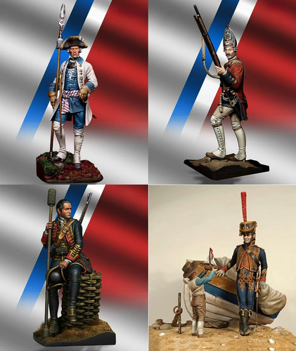 Figurines soldats résine - , à