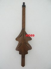 Balancier pour horloge pendule coucou feuille de chêne Moyen Modèle Marron foncé
