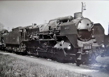carte photo -CPA train  locomotive vapeur Nord à identifier - tampon Perret -317