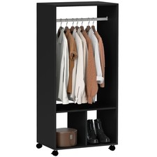 HOMCOM Armoire penderie mobile