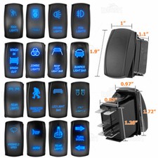 LED Light Rocker Switch On Off 12V for Polaris Ranger/ RZR 800/ 900/ 1000/ Turbo