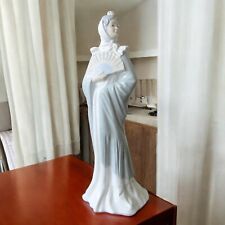 Spain. Lladro Nao. Woman Porcelain Fan Figure, 20th Century