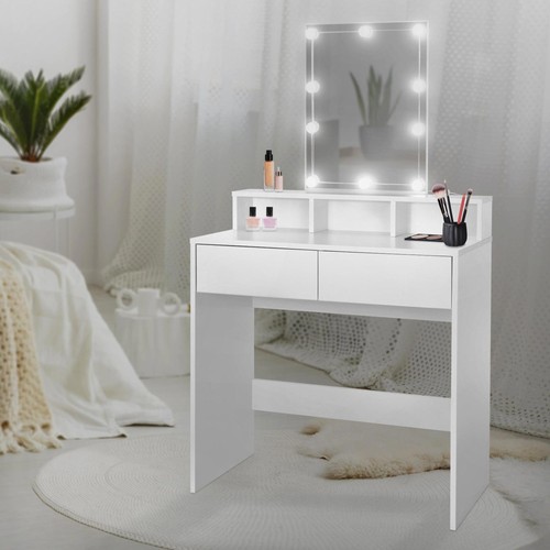 Coiffeuse avec miroir - , led